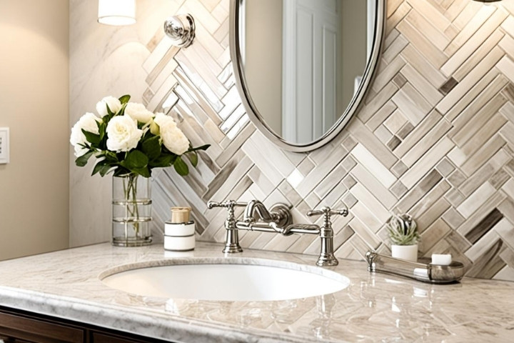 Custom Backsplash Installation