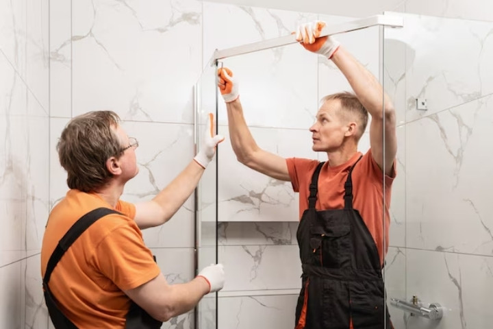 Glass Partition Installation